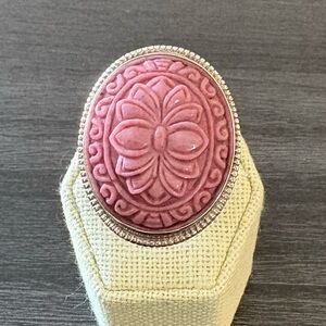 Vintage Signed PTI NEPAL 925 Sterling Silver Ring Size 8